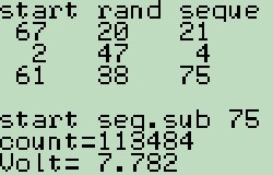 Lego fw rand()%100 <br />run (1): periodicity=113484 iterations